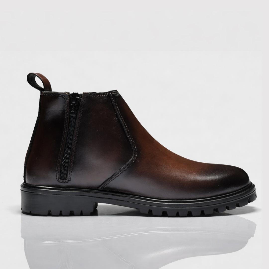 LEATHER COMMANDO CHELSEA