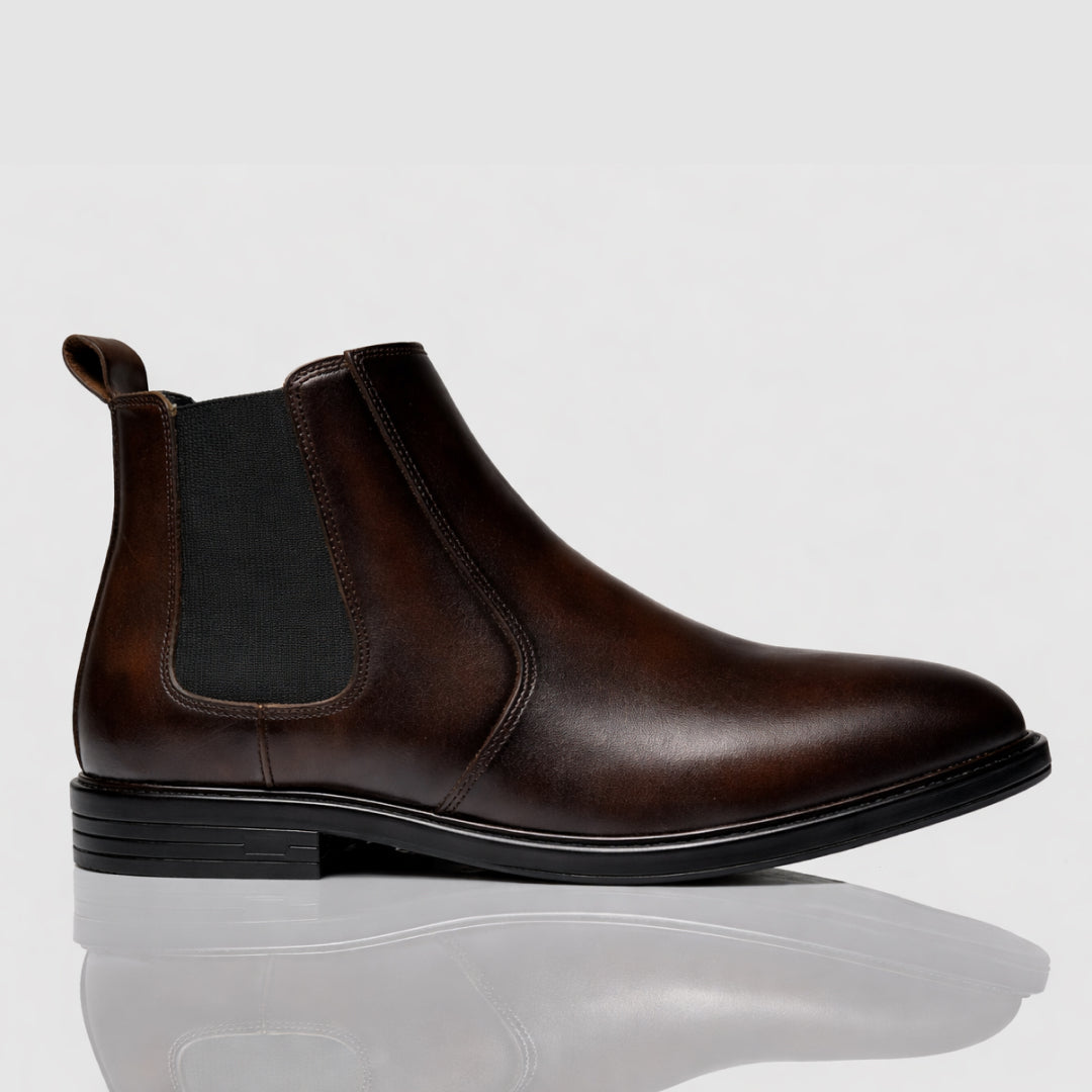 LEATHER CHELSEA BROWN
