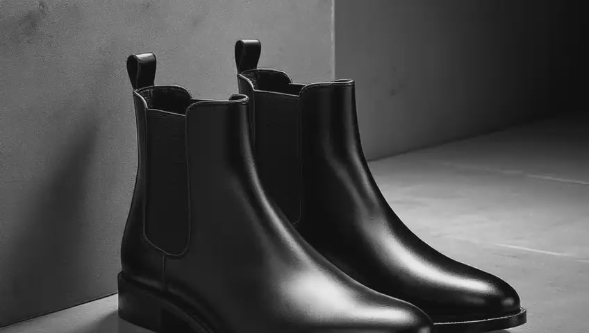 LEATHER CHELSEA BLACK
